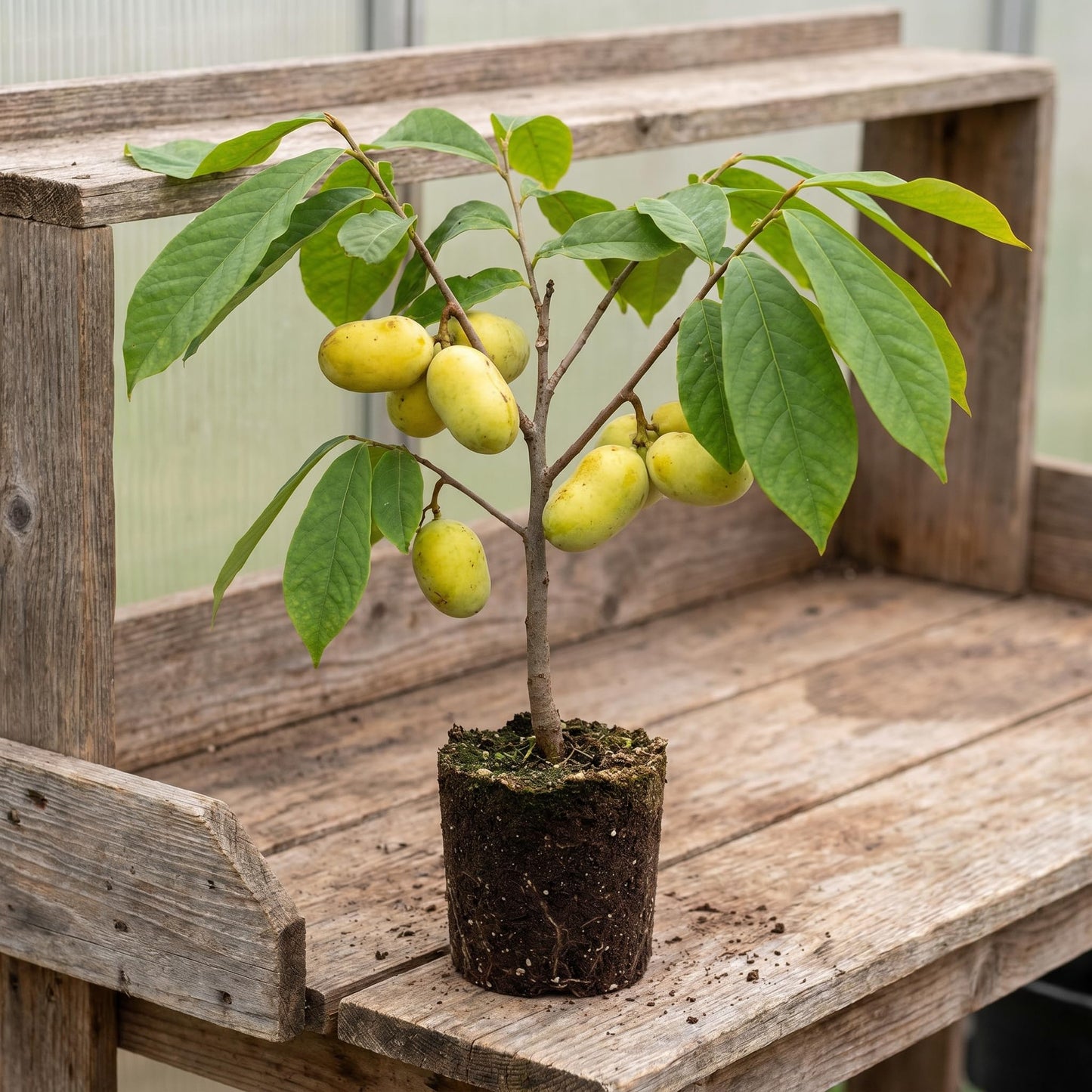 Paw Paw Tree Live Plant 6–12″ Tall, Hardy Paw Paw Plant, Sweet Pawpaw Tree for Outdoor or Container Growing