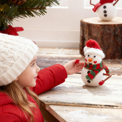 JOYIN Christmas Build a Snowman Craft Kit, 12 Pack Modeling Clay DIY Make a Snowman Kit for Christmas Arts and Craft Activities, Xmas Gift Stocking Stuffers for Kids, School Funny Toy Party Favor