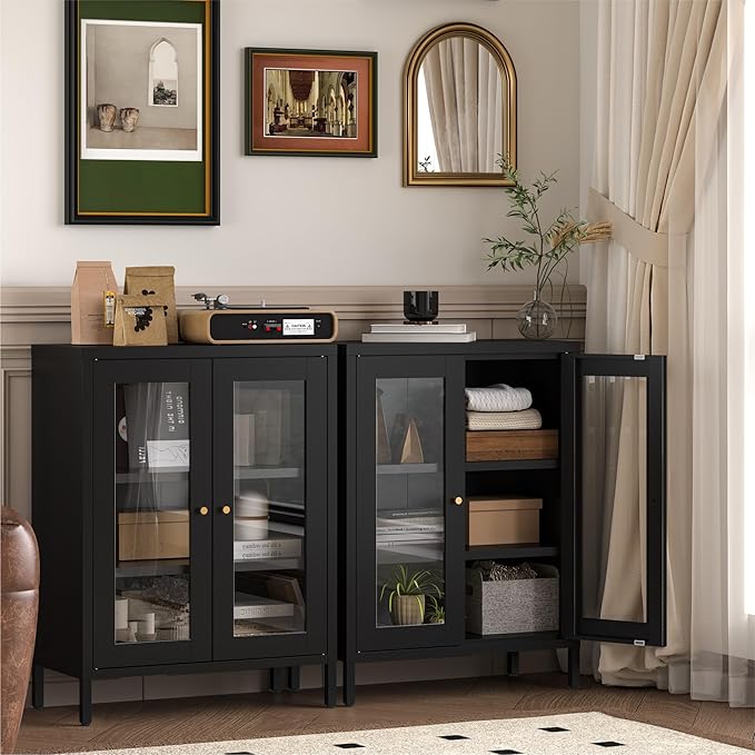 YAUWOH Metal Bathroom Cabinet