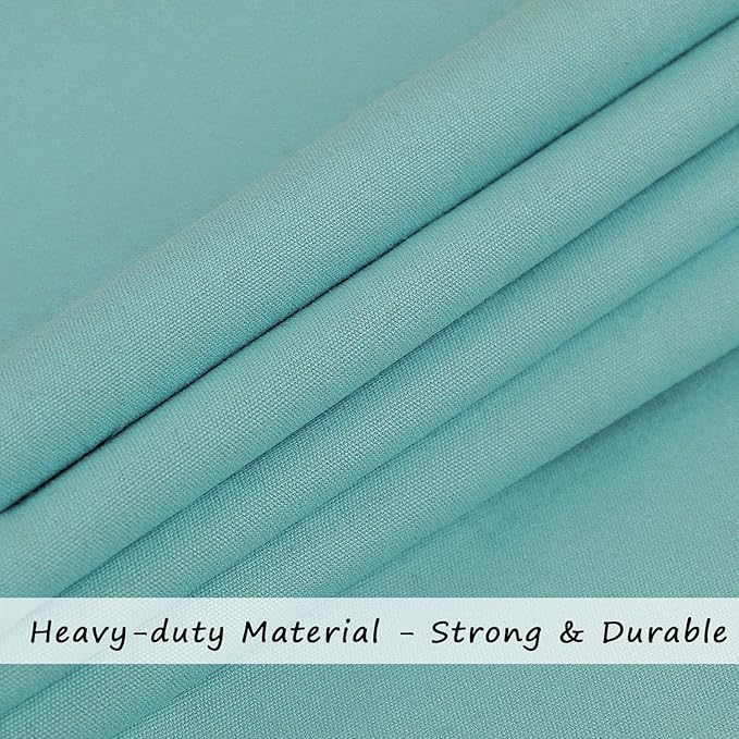 Cotton Canvas Laundry Bag with Handles & Drawstring Straps, Heavy Duty Extra