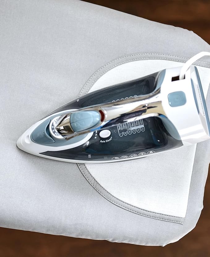 RITZ Professional Ironing Board Pad and Cover Set, Drawstring Closure, Stain