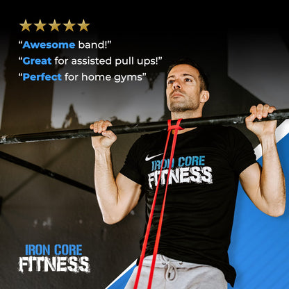 Pull Up Resistance Bands Set of 3 - Pull Up Assistance Bands for Men & Women – Long Exercise Band for Home & Gym - Resistance Band Set for Workout, Calisthenics, Mob, Stretching & Physical Therapy