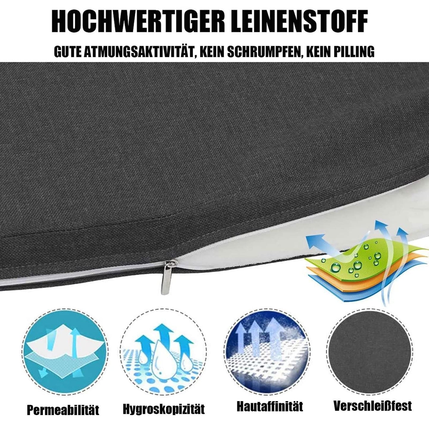 Indoor Outdoor Bench Cushion ,Custom Washable Bench Cushion for Garden Furniture,Non Slip 2/3/4 Seater Pad Patio Kitchen Sofa Bench Cushions for Dinning Bench Swing Window Seat Pad (Thickness 15CM)