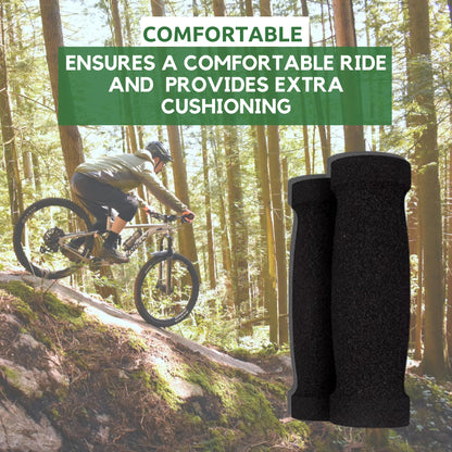 Ultracycle Foam Comfort MTB Grips - High-Density Foam Rubber for Ultimate Hand and Wrist Comfort, Durable and Ergonomic Design for Mountain Biking and Cycling - 125mm Length (Pair)
