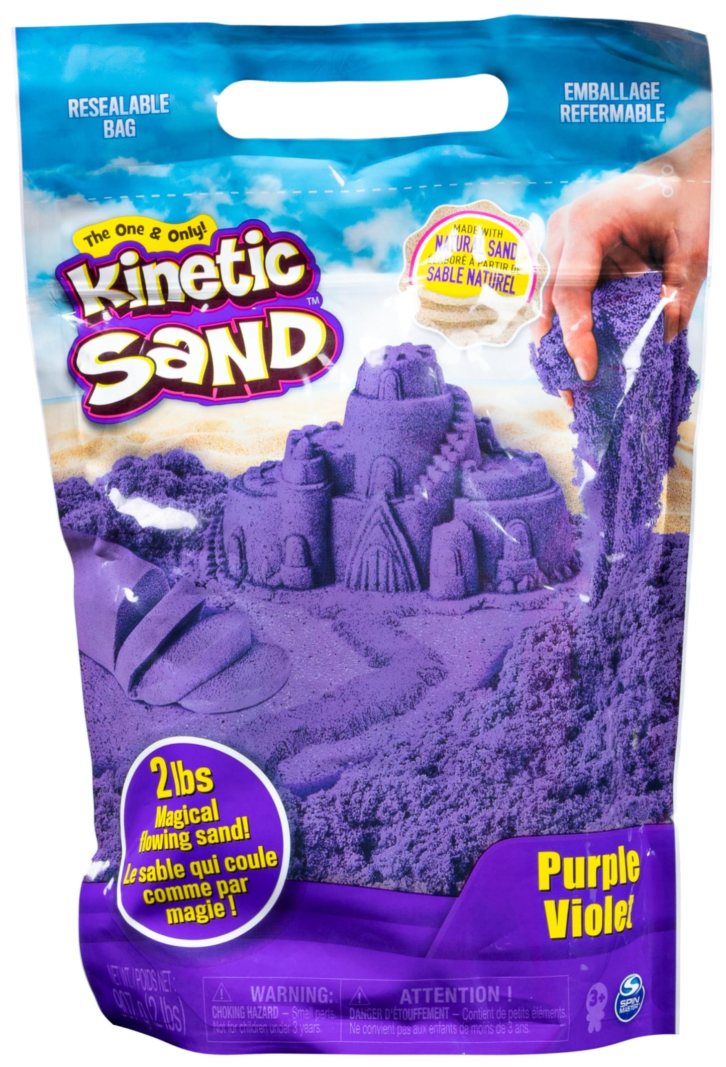Kinetic Sand, 0.9 kg for Mixing, Moulding and Creating, for Ages 3 and Up (Colours Ship at Random) (Styles Vary)