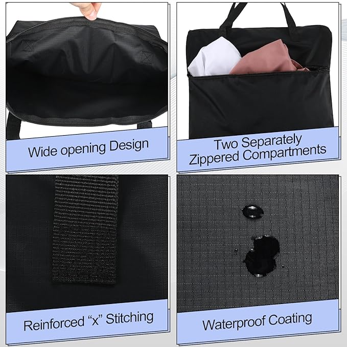 Oudain 2 Pcs Travel Laundry Bags Waterproof