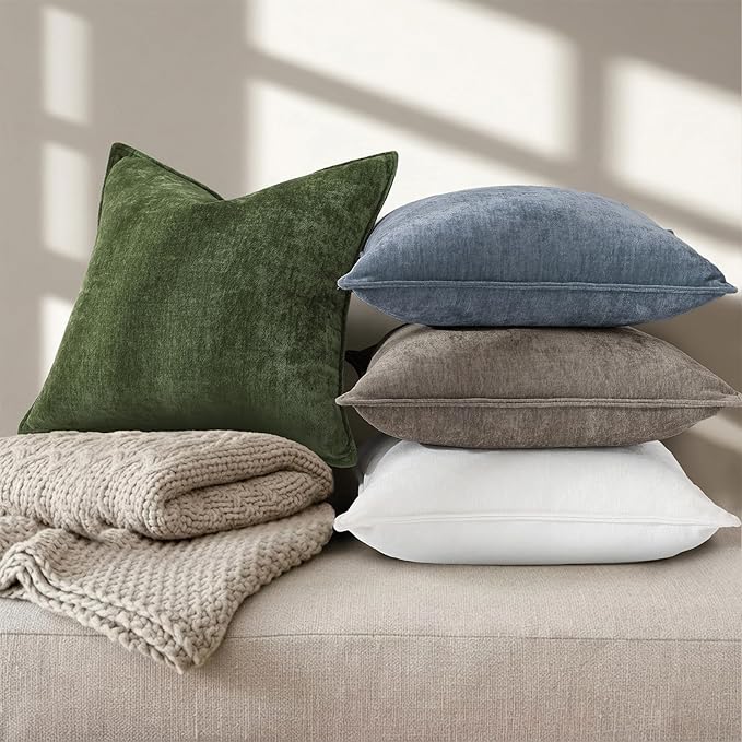 decorUhome Summer Couch Throw Pillow Covers 16x16 Set of 2, Decorative Soft