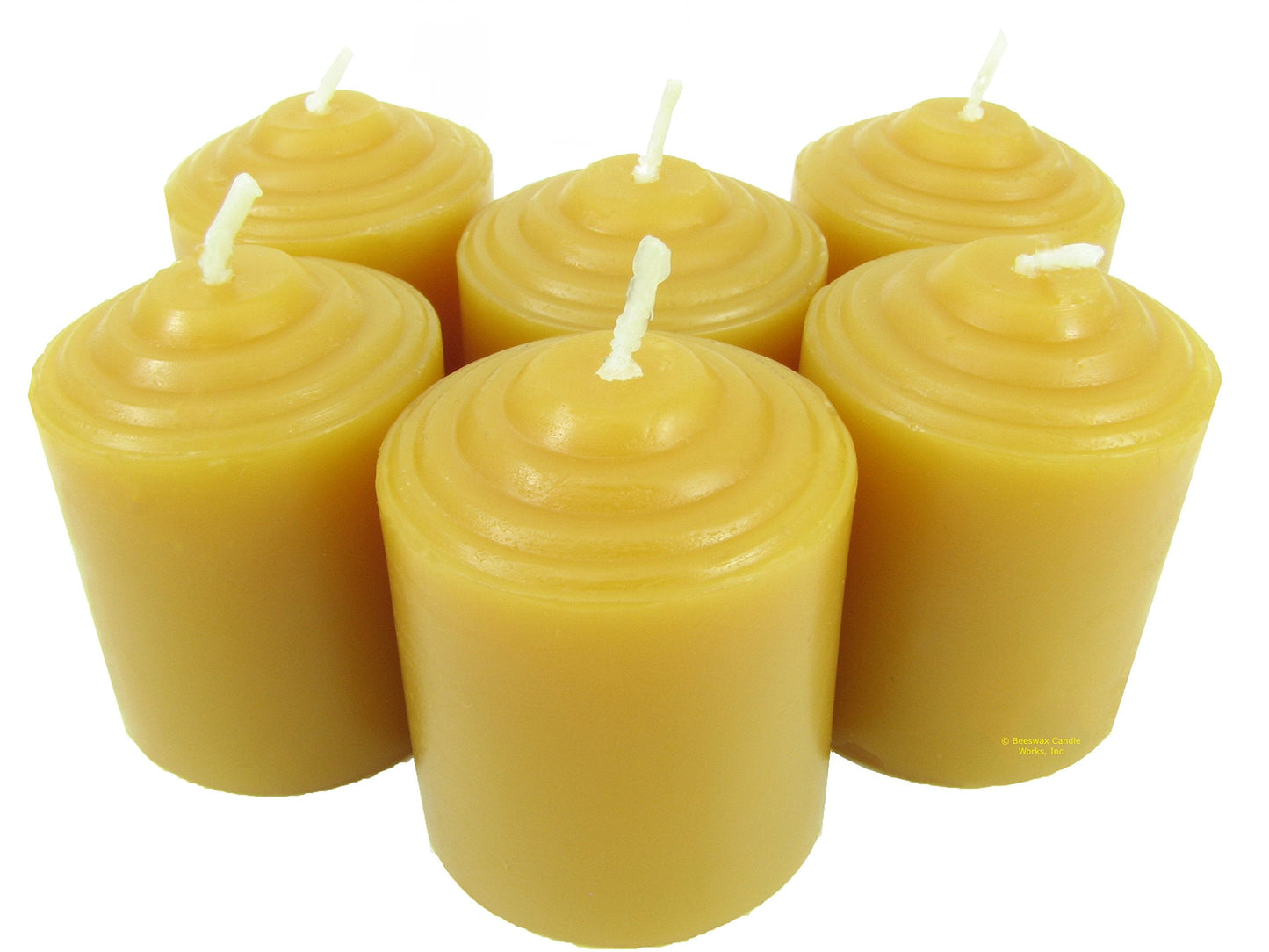 Beeswax Candle Works, 10-Hour Votives (Pack of 24) 100% USA Beeswax