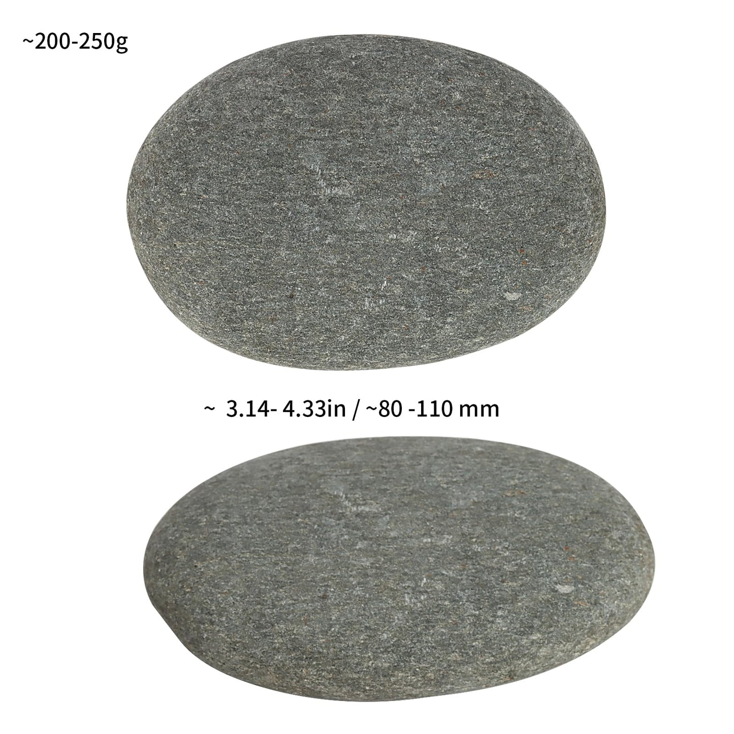 SHEUTSAN 20PCS 3-4 Inch River Painting Rocks, Flat Painting Stone, Crafts Rock Stones Bulk for DIY Project, Hand Crafts