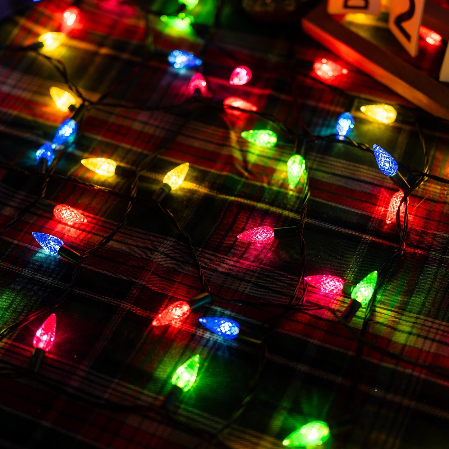 TW SHINE C6 Christmas String Lights, 200 LED 66 FT, 8 Modes, Waterproof, Connectable, Multicolor