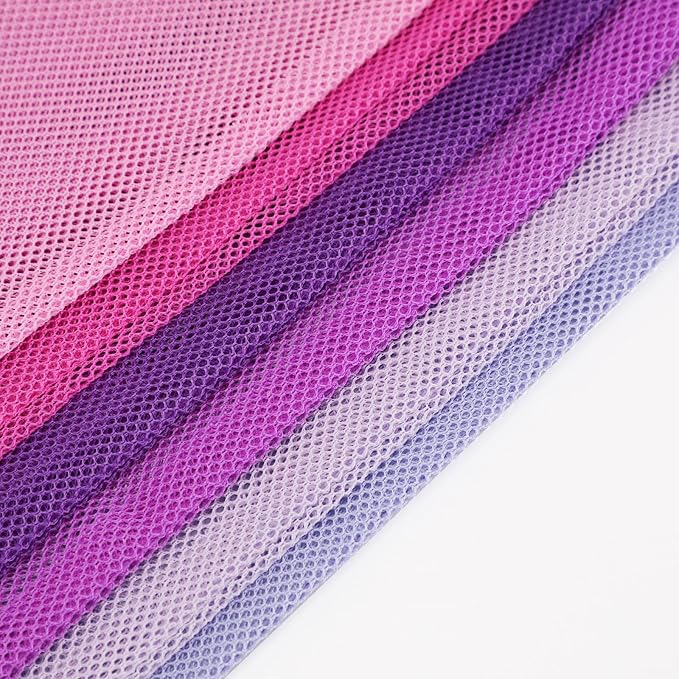 Frienda 6 Pieces Mesh Stuff Sack, 11 x 15 Inch Durable Nylon Drawstring Laundry