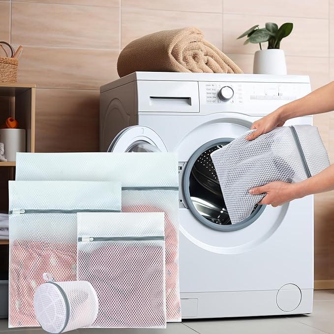 3 Pack Mesh Laundry Bags for Delicates, Mesh Bra Bags