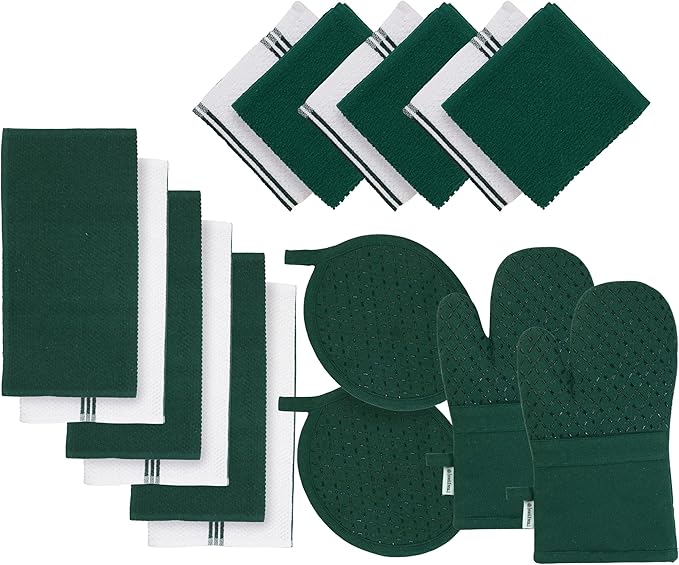 LANE LINEN Dish Towels and Dishcloths Sets