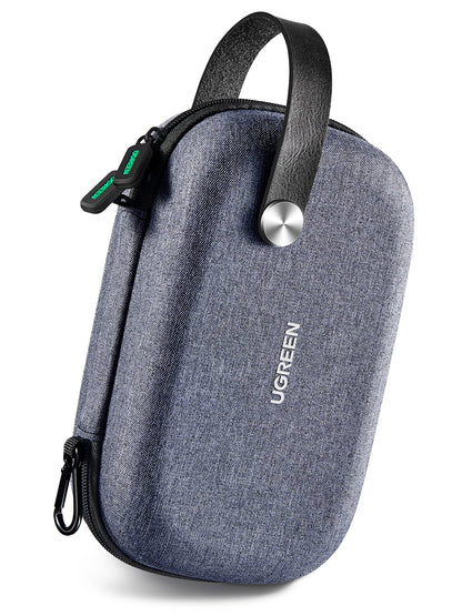 UGREEN Electronic Organizer Travel Case Pouch Bag Accessories Portable Waterproof Storage Bag Travel Essentials with Cable USB Flash Drive Charger External Battery Memory Card, Space Grey