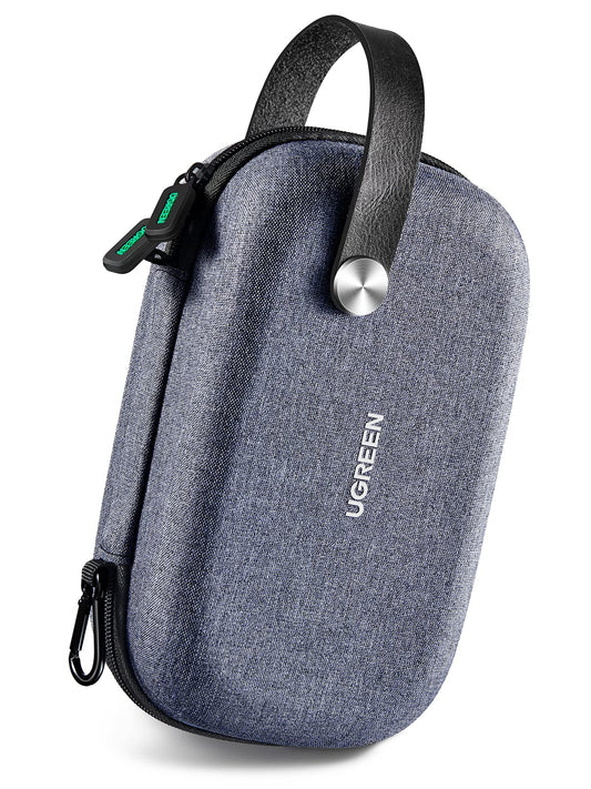 UGREEN Electronic Organizer Travel Case Pouch Bag Accessories Portable Waterproof Storage Bag Travel Essentials with Cable USB Flash Drive Charger External Battery Memory Card, Space Grey