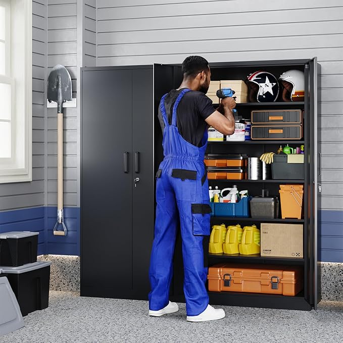 Yizosh Metal Garage Storage Cabinet