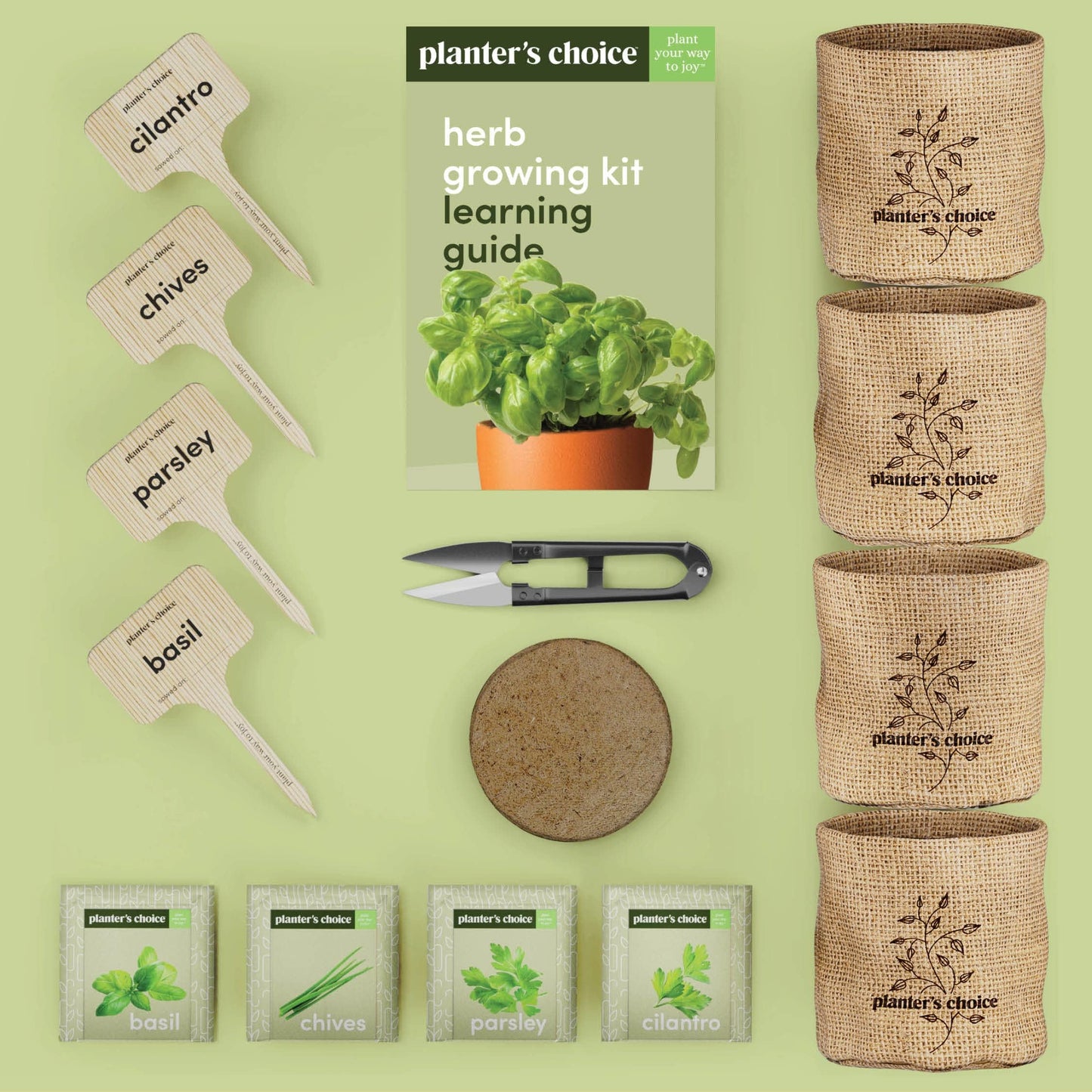Planters' Choice Indoor Herb Garden Starter Kit - Coolest Gifts for Women - Birthday for Her - House Warming Gift New Home for Plant Lovers - Womens, Wife, Mom Presents - Gardening Herbs