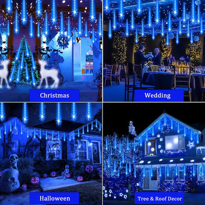 Adecorty Outdoor Christmas Lights Meteor Shower Light UL Certified