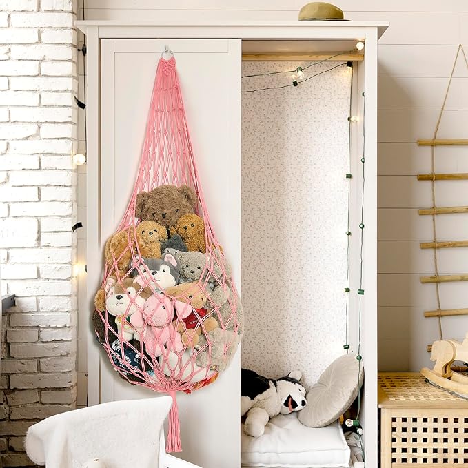 Novel Stuffed Animal Hammock Corner Hanging Net