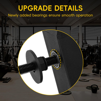 MARGAR Neck Trainer for Power Rack, 4-Way Neck Machine Attachment for 2x2 Cage, Neck Strengthener for BJJ, MMA & Football, Plate Loaded Neck Workout Equipment, 110LB Capacity