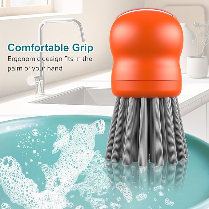 Mini Dish Brush for Cleaning Chicken Shredder, Palm Brush Dish Scrubber