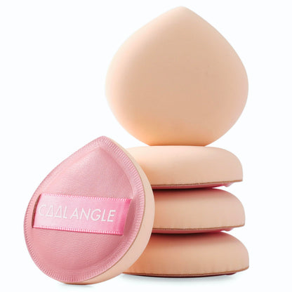 5Pcs Makeup Sponge For Foundation Concealer And Powder, Latex Free Blender Sponge For Natural And Easy Makeup Soft Long-lasting And Beginner-friendly, Green, Medium