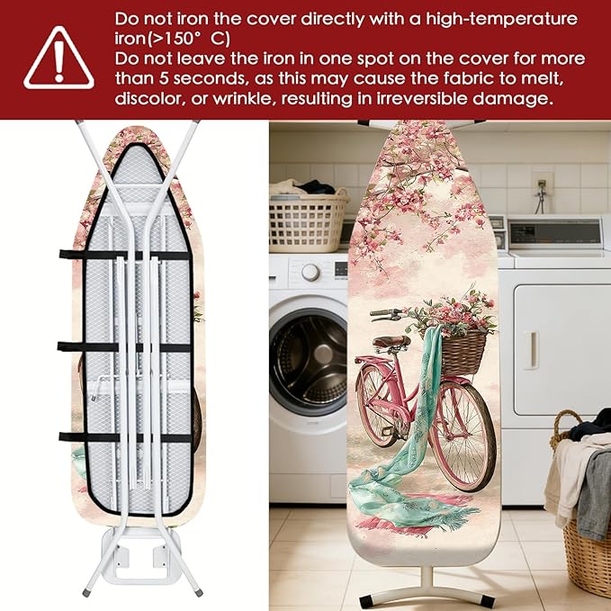 Nuxovilar Ironing Board Cover Needle Cotton 15x54 Inches | Ironing Board Cover