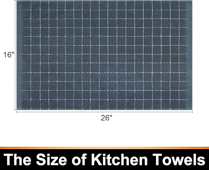 Mordimy 100% Cotton Terry Cloth Kitchen Towels, Super Soft and Absorbent Dish