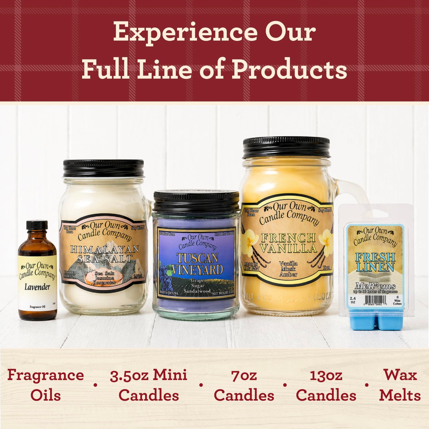 Our Own Candle Company, Smoke Eliminator Scented Mason Jar Candle, 100 Hour Burn Time - 13 Ounces