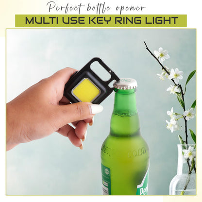 Spanner In The Works® | Cob Keychain Work Light | 1000 Lumen Pocket Torch Led Super Bright Rechargeable | LED Small Torch Rechargeable Keyring Torch | Ideal Small Gifts EDC (2 Pcs, 4 Modes)