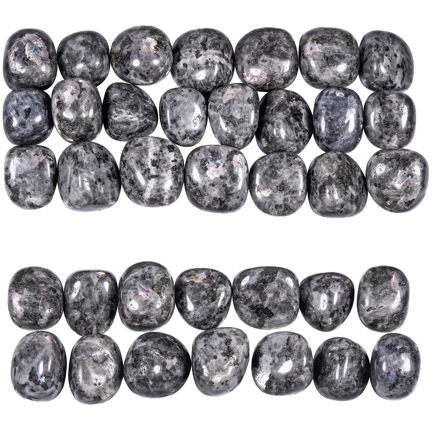 Nupuyai 1lb(About 460g) Polished Tumbled Stones Irregular Crystals for Healling/Energy/Wicca Smooth Labradorite Stones for Home/Gardden Decor 0.7"-1.4"