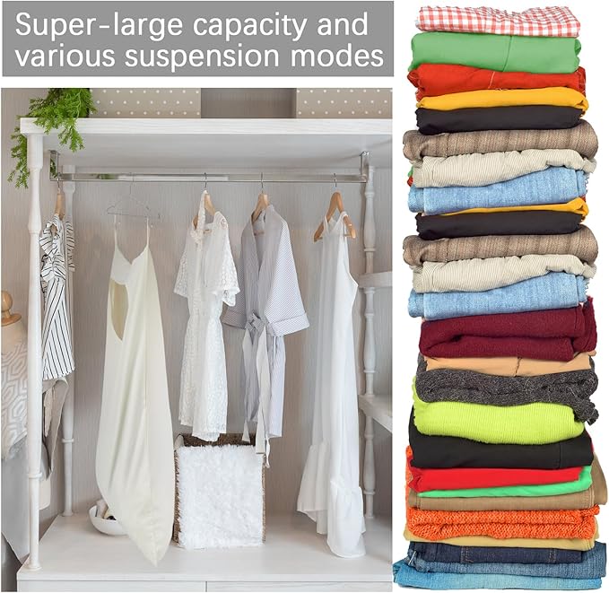2 Pcs Large Hanging Laundry Hamper Bag 28 x 35 in Over The Door Hamper Space