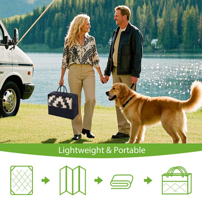Smiry Waterproof Outdoor Rug 9X18 ft, Reversible Plastic Straw Patio Camping Rugs, Outdoor Indoor RV Mat Carpet for Patio, Outside Entry, Backyard, Deck, Bench, Picnic, Camper, Black & Beige