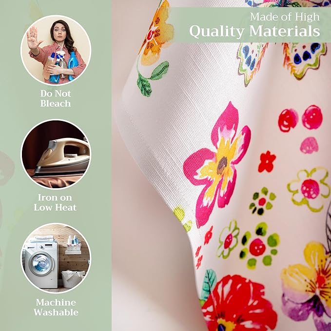 Maison d' Hermine Kitchen Towels Set of 3 100% Cotton 27.50" x 20" Reusable