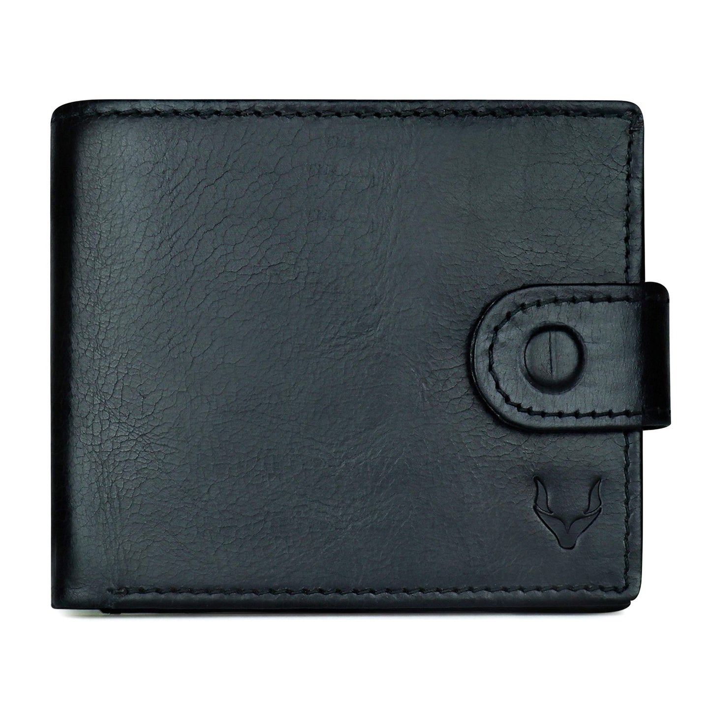 PELLE TORO All-in-One Handmade Mens Wallet with RFID Blocking, Coin Pocket, Fine Leather Card Wallet for Men with 8 Slots and Zip Section, in Wooden Gift Box, Black