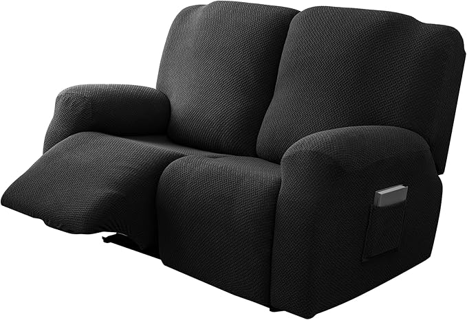 Genina Recliner Loveseat Covers, Stretch Reclining Sofa Covers, 2 Seater Couch