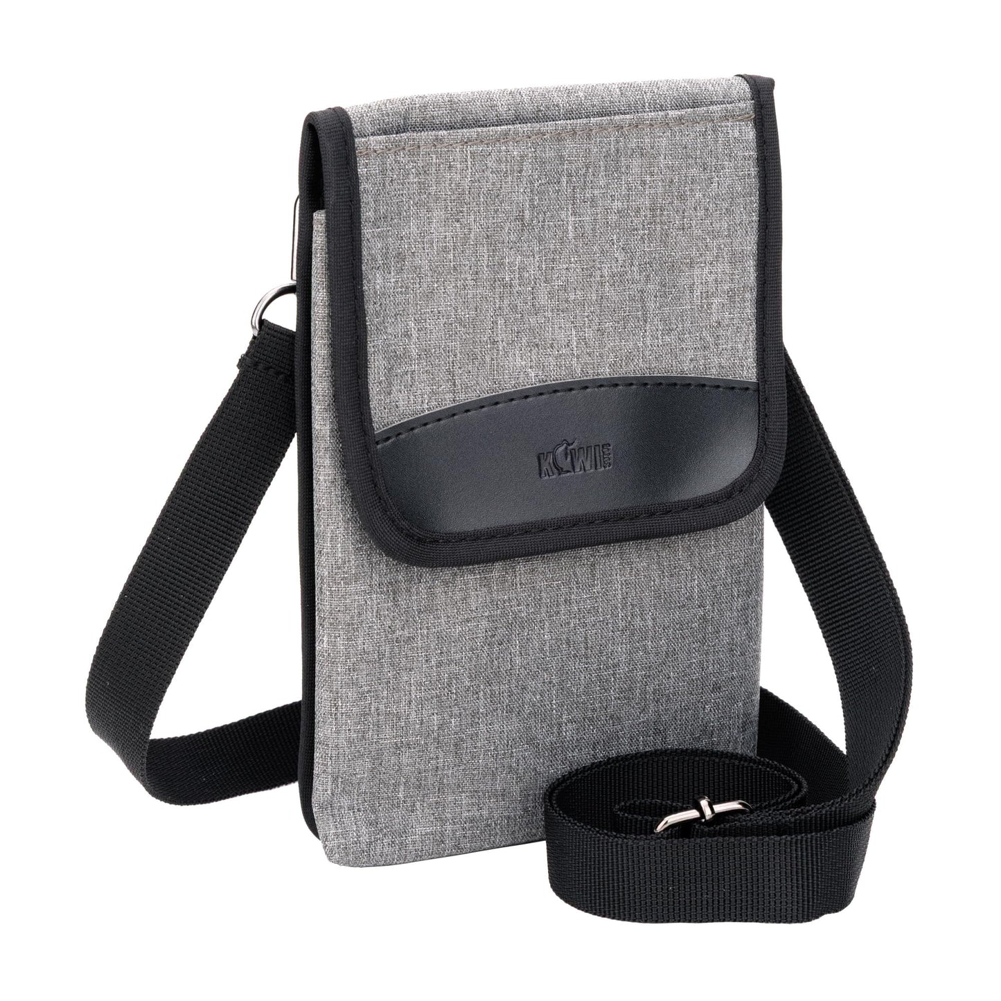 KIWIFOTOS Travel Cell Phone Pouch Belt Pouch, Phone Holster Crossbody Bag with Shoulder Strap for iPhone 16 15 14 Pro Max Case Holder with Neck Lanyard Smartphone Walking Passport Wallet