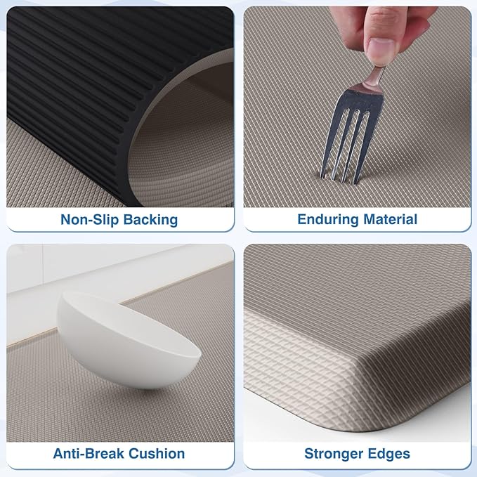 StepRite Kitchen Mats, Cushioned Anti Fatigue Kitchen Mats