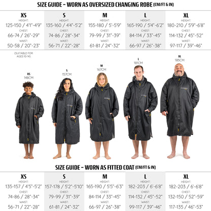 Osprey Changing Robe for Kids and Adults, Waterproof Changing Robe, Swimming and Beach, Unisex, Black