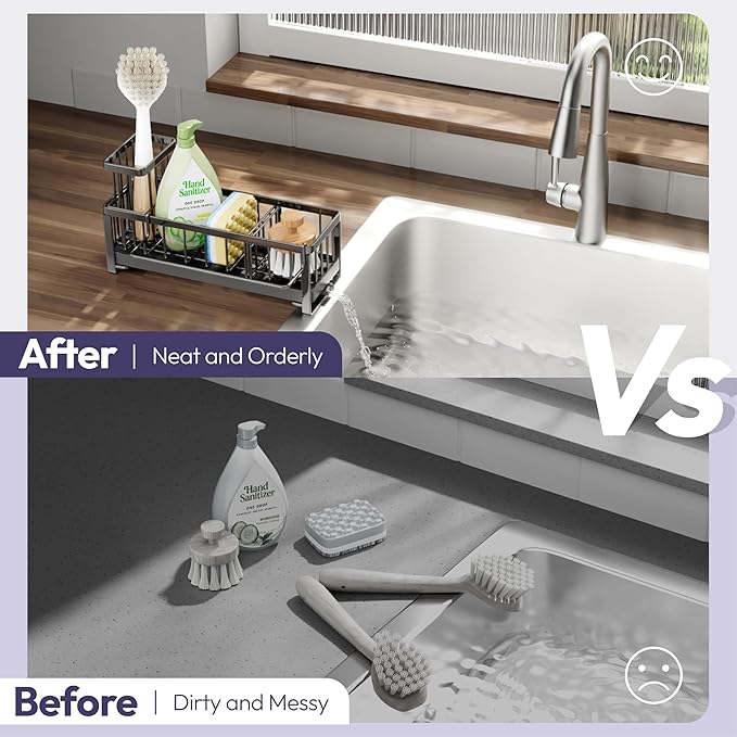 SWTYMIKI Sponge Holder for Kitchen Sink
