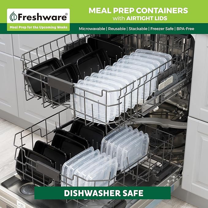 Freshware Meal Prep Containers 1 Compartment