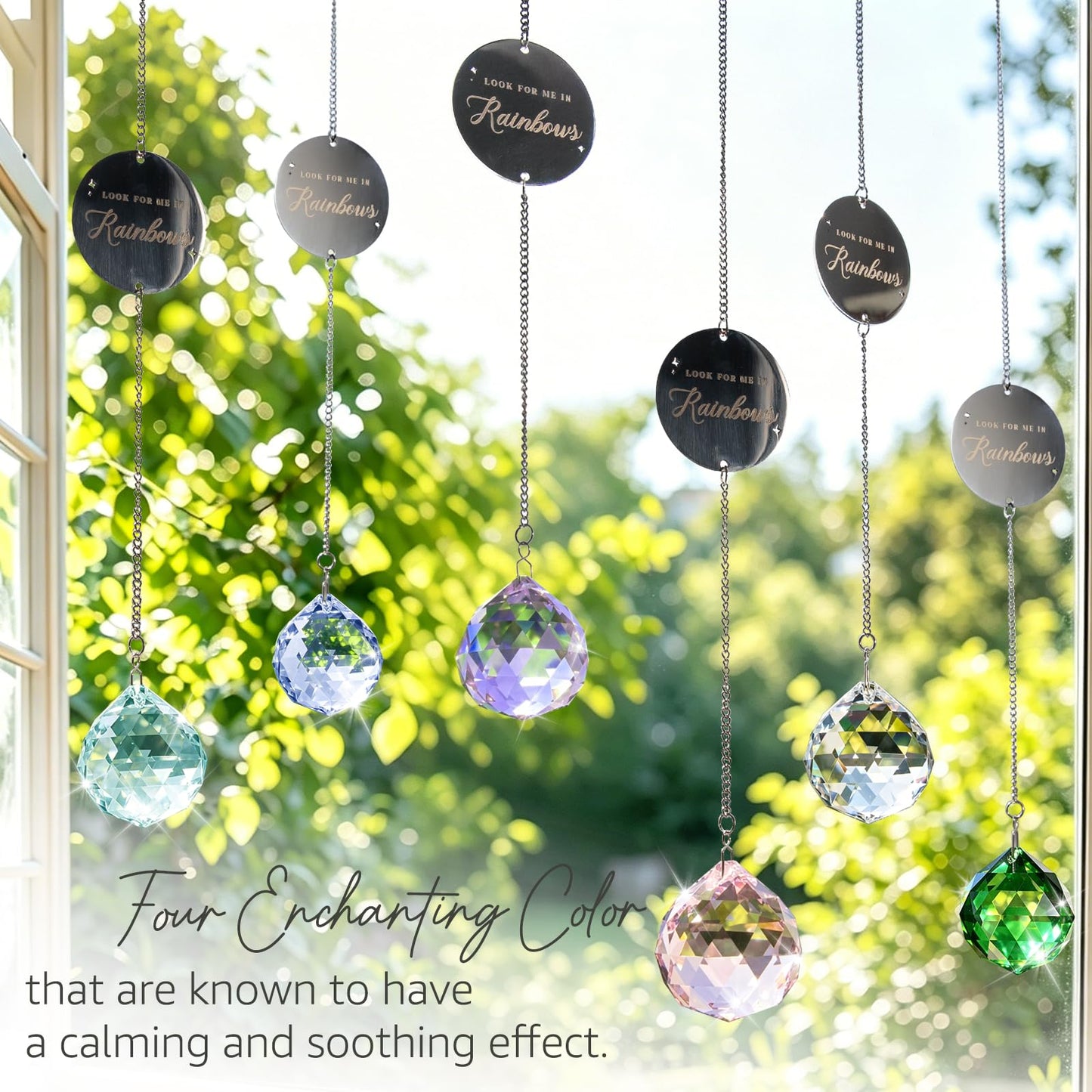 Mooncraftlogy Memorial Gifts for Loss of Loved One, Unique Sympathy Idea, Pink Crystal Ball Grief Suncatcher, Rainbow Bereavement Box for Mom Dad Husband Son Daughter