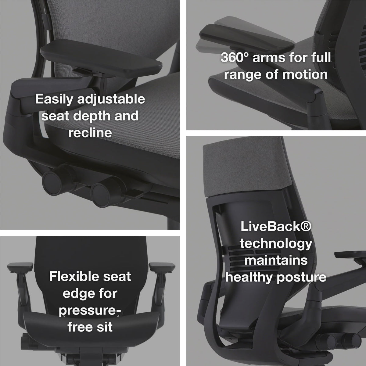 Steelcase Gesture Office Chair - Ergonomic Work Chair with Wheels for Carpet - Comfortable - Intuitive-to-Adjust for Desk - 360-Degree Arms - Coconut Yellow Fabric