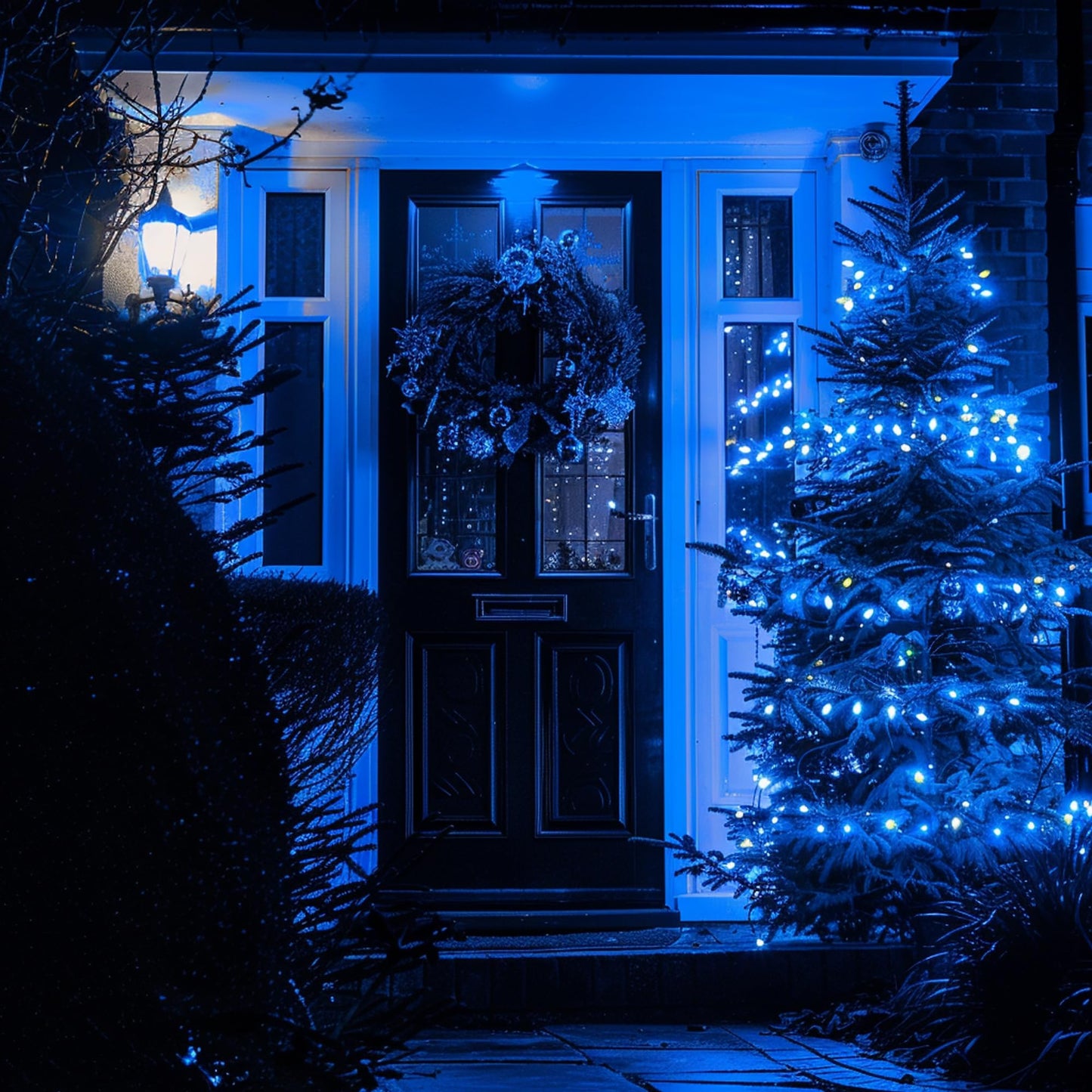 TW SHINE C6 Christmas String Lights, 200 LED 66 FT Christmas Lights Outdoor with 8 Modes Timer, Waterproof Connectable for Indoor Yard Xmas Tree House Christmas Decorations (Blue)