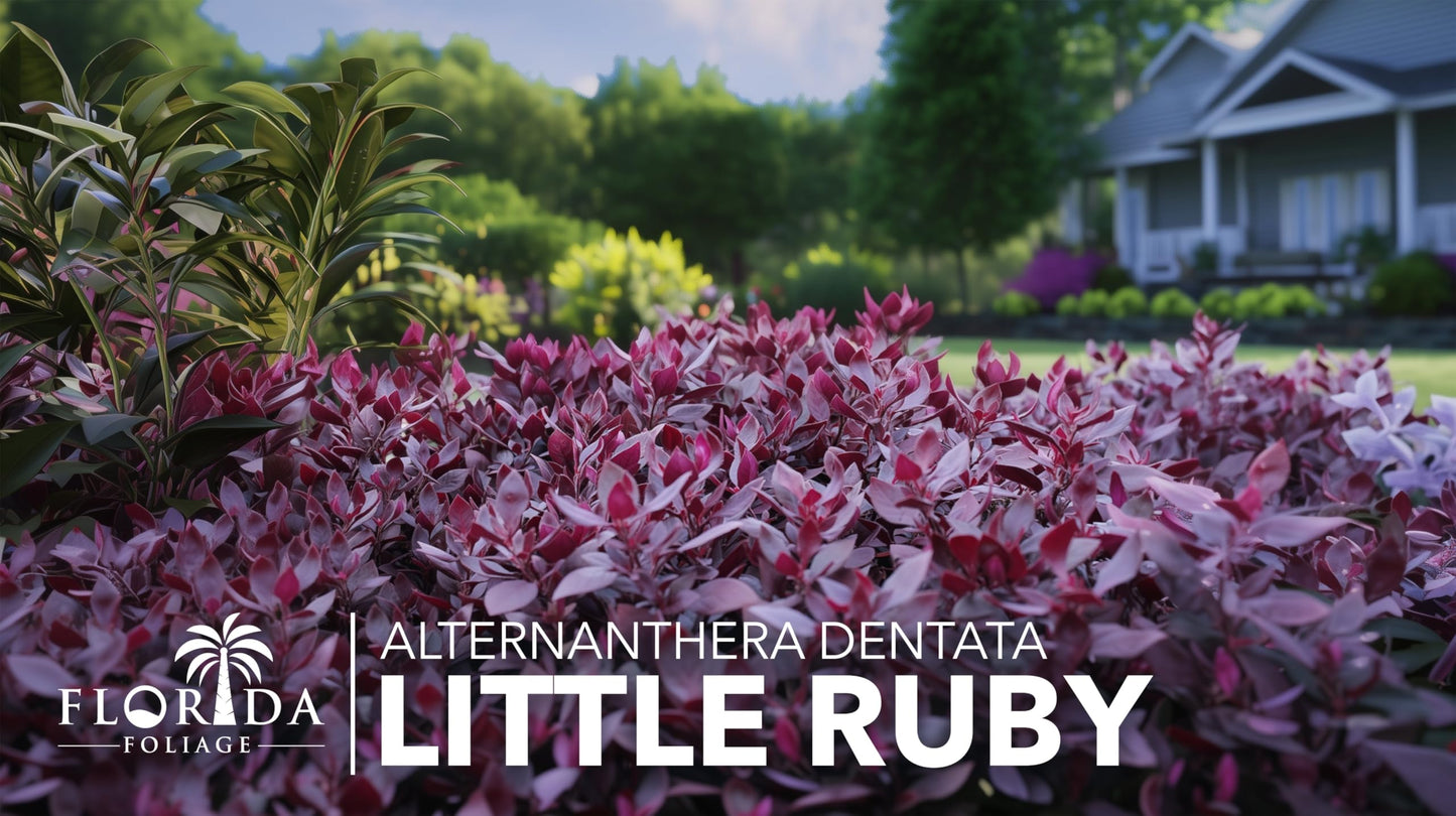 Alternanthera Little Ruby | 1 Live Plant | Alternanthera Dentata | Vibrant Foliage | Low Maintenance | Garden & Patio Decor | Fast Growing Groundcover | Outdoor Landscaping Shrub