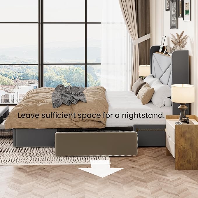 SHA CERLIN Queen Bed Frame