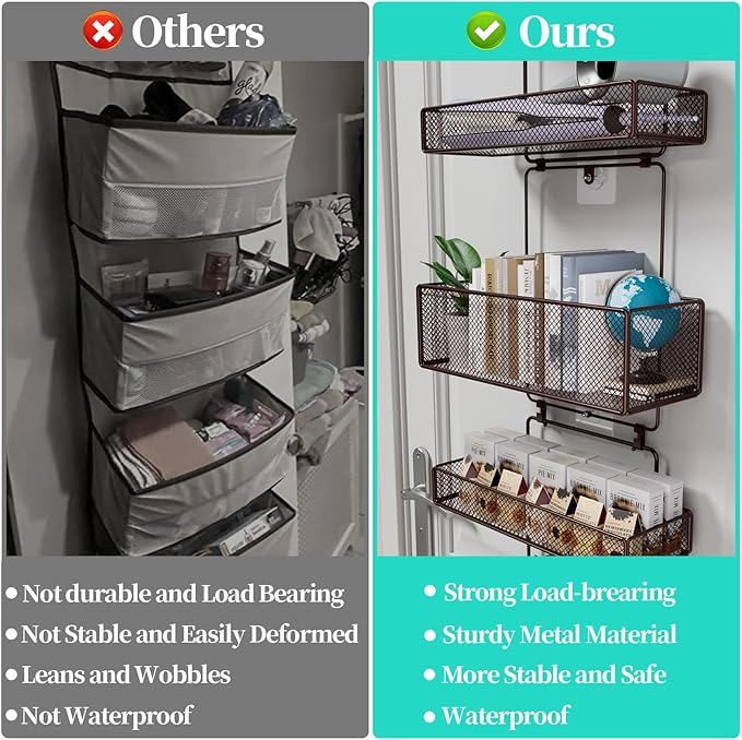 HapiRm Over Door Organizer Storage
