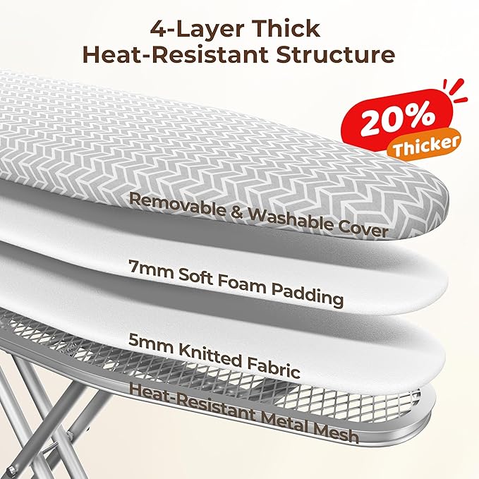 Yaheetech Foldable Ironing Board, Heavy Duty Iron Board