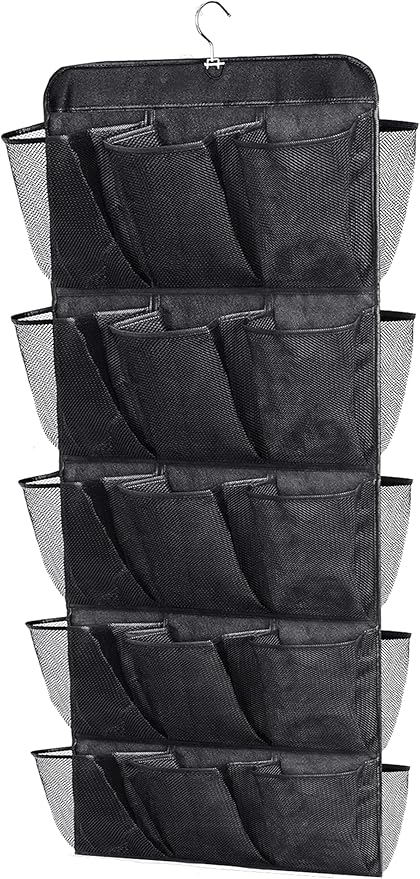 MISSLO 30 Large Pockets Dual Sided Hanging Shoe Rack