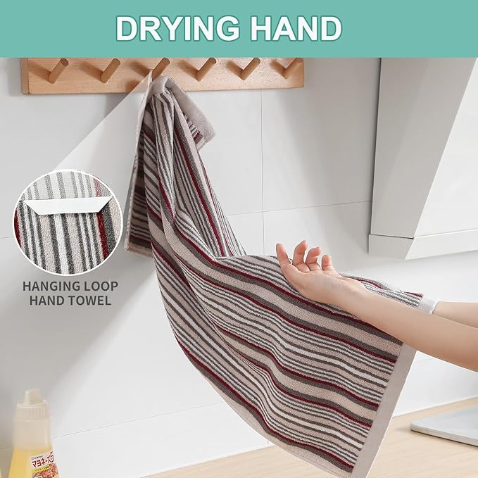 SALAS Kitchen Dish Towels for Drying Dishes, Large Cotton Kitchen Towels